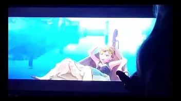 play Lange Kanten cum Tribut an Frozens Anna und Elsa