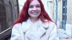 play Sıska Kızıl Saçlı Genç Bayan Olivia Büyük Yarak ile Kaba Kamu Döküm Sikiş
