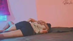 play Latina stiefzus geeft ruwe handjob en creampie