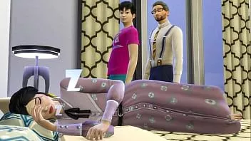 play أب وابنه آسيويان يمارسان الجنس مع أمي كورية بعد تناول العشاء معًا | أمي الآسيوية وابنها